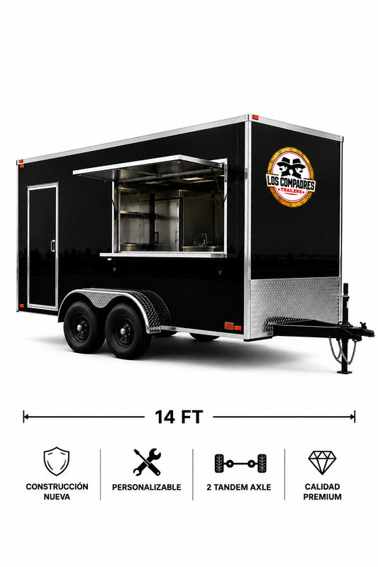 FOOD TRAILER 8' x 14' 2 TANDEM AXLE • FULLY CUSTOMIZABLE