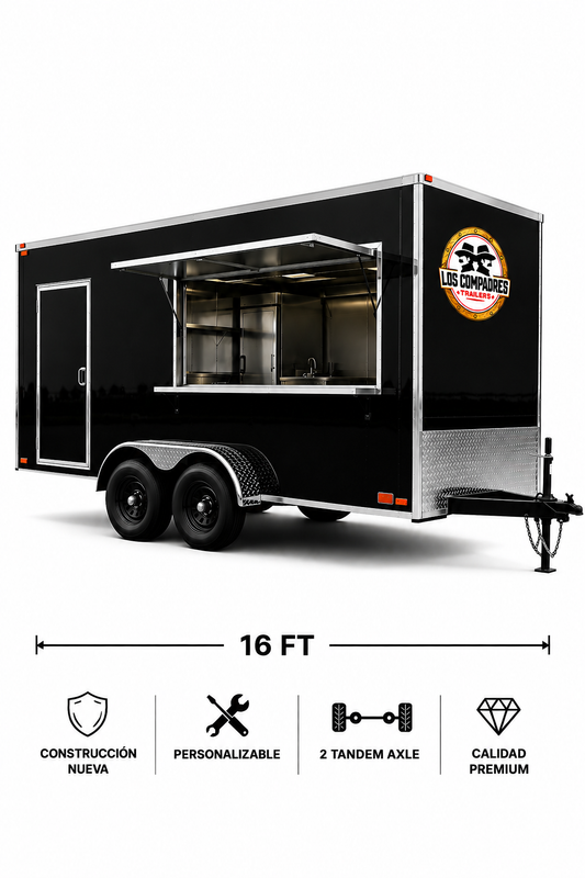 FOOD TRAILER 8' x 16' 2 TANDEM AXLE • FULLY CUSTOMIZABLE