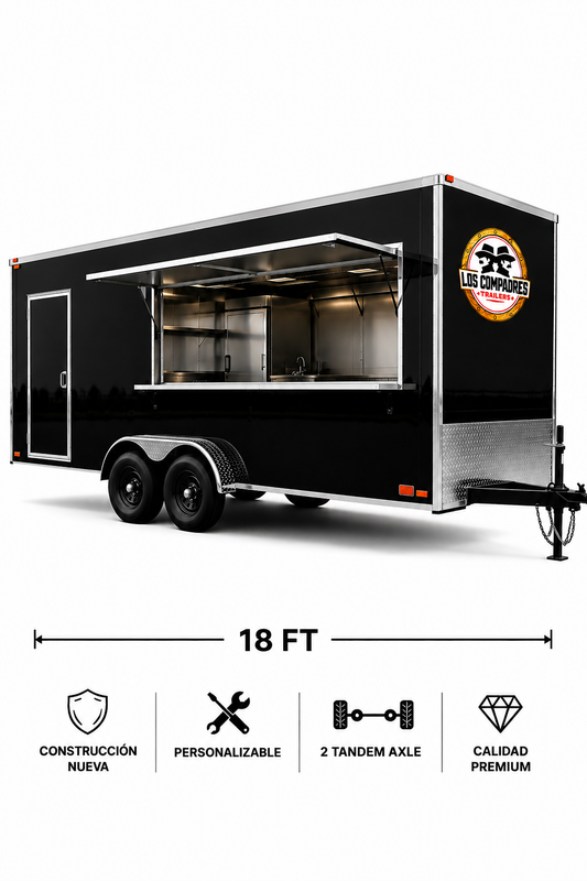 FOOD TRAILER 8' x 18' 2 TANDEM AXLE • FULLY CUSTOMIZABLE