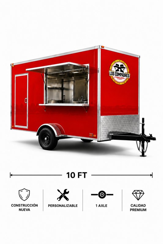 FOOD TRAILER 7' x 10' 1 AXLE • FULLY CUSTOMIZABLE