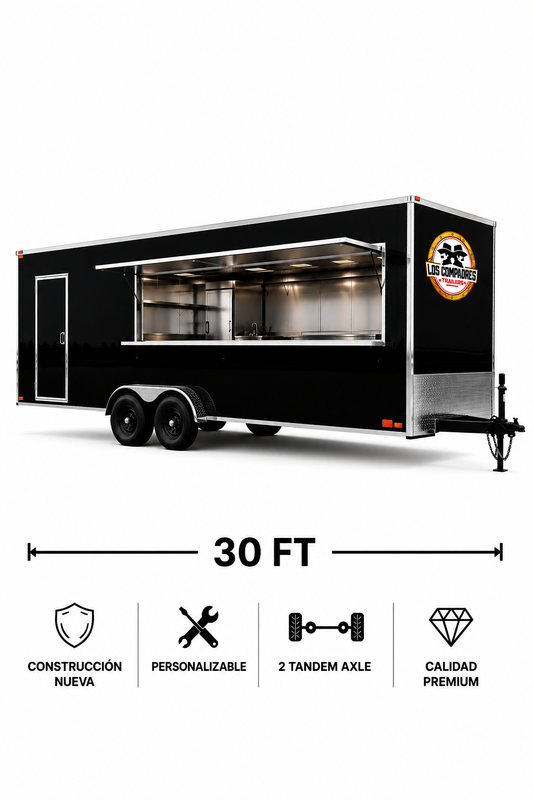 FOOD TRAILER 8' x 30' 2 TANDEM AXLE • FULLY CUSTOMIZABLE