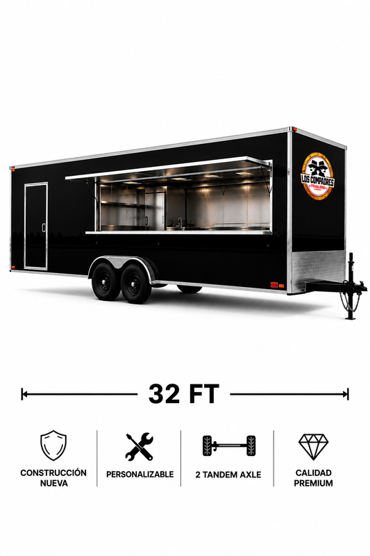 FOOD TRAILER 8' x 32' 2 TANDEM AXLE • FULLY CUSTOMIZABLE